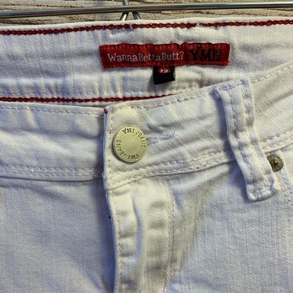 YUMI Wannabetterbutt Skinny Jeans in WHITE Denim - Picture 5 of 8